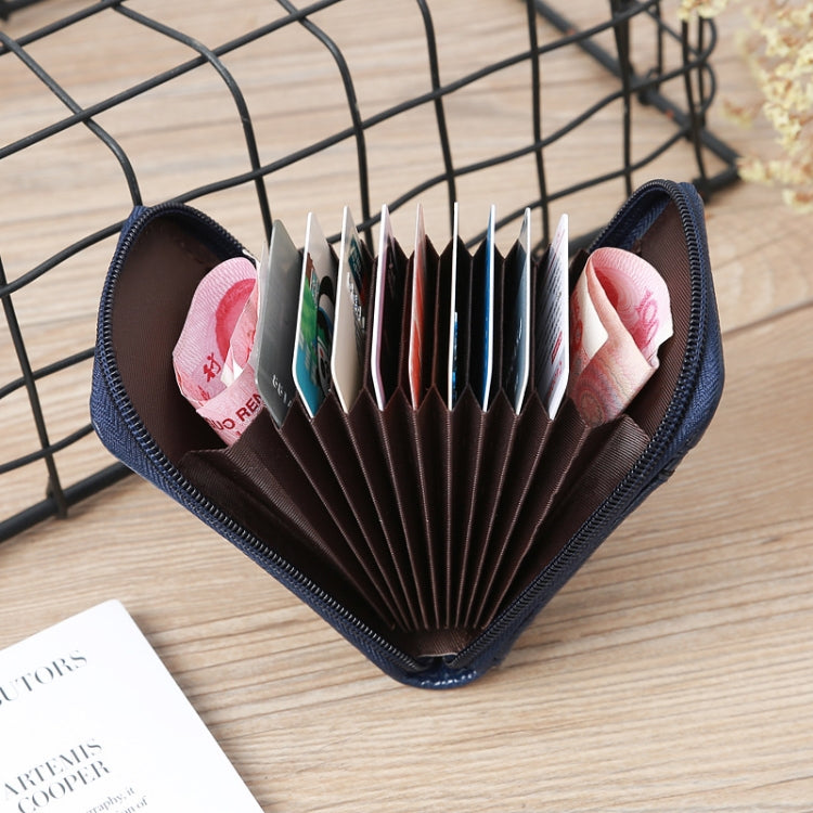 Vertical Ladies Coin Purse Woven Pattern Mini Organ Card Holder Student ID Bag(Black)