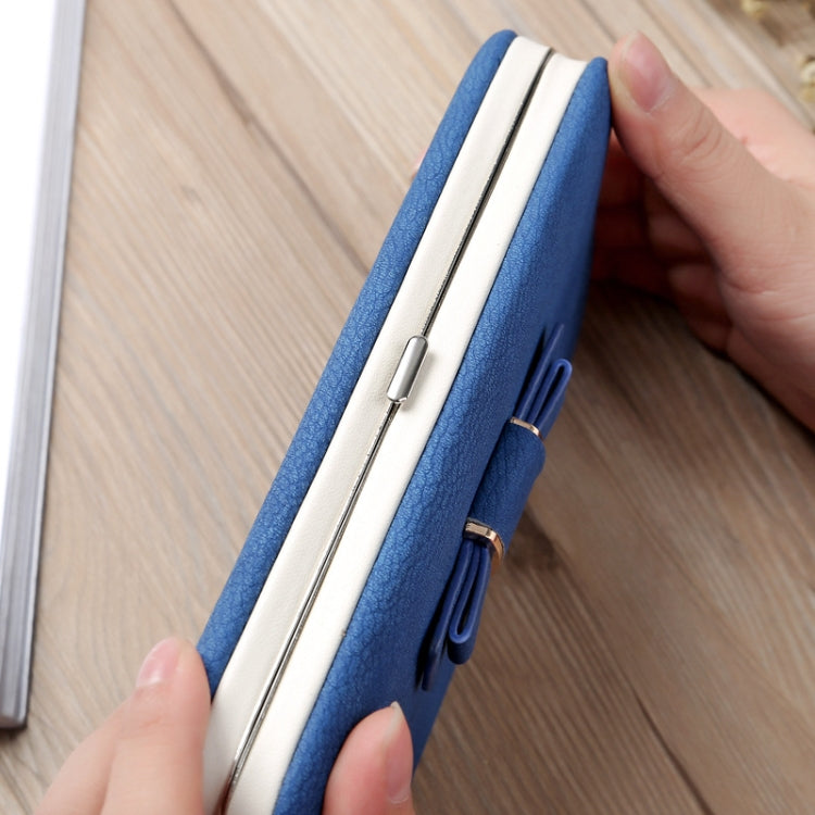 Multi-Purpose Long Type Bow Mobile Phone Bag Lady Wallet Card Bag(Matcha Green)