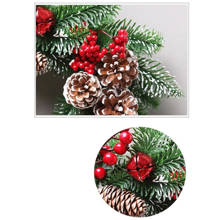 50cm SYWA39 Christmas Decoration Wreath PE White Pine Fruit Christmas Wreath