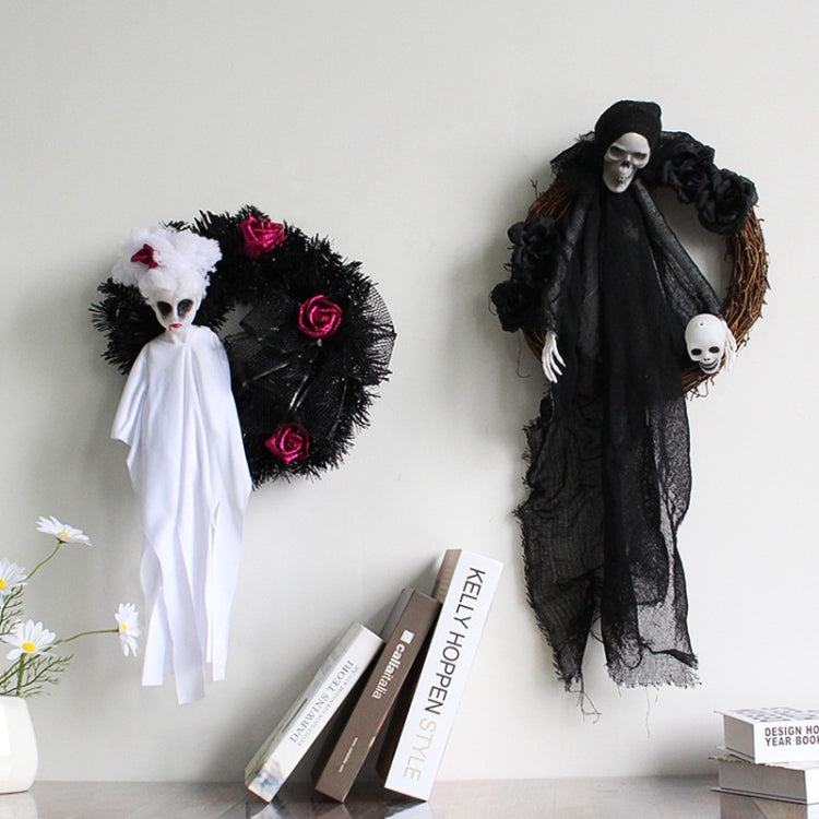 Halloween Ghost Door Hanging Horror Party Hanging Ornaments Haunted House Decoration(White Ghost)