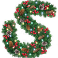 270cm PVC Christmas Decoration Rattan Mall Bar Door Hanging Decoration(With Light)