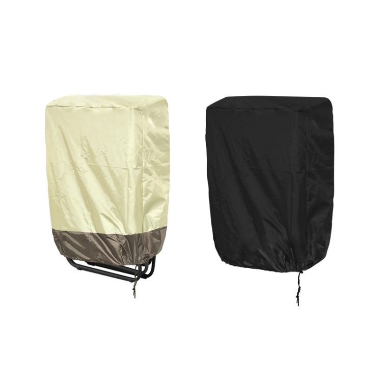 82x93cm Outdoor Deck Chair Cover Waterproof Garden Terrace Patio Chair Cover, Fabric: 420D Oxford(Beige+Coffee)