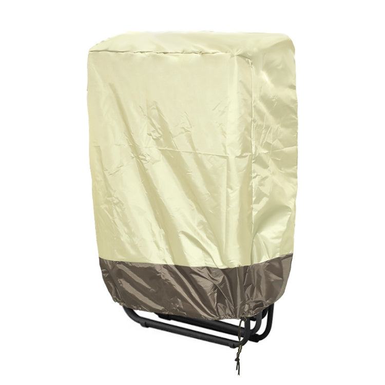 82x93cm Outdoor Deck Chair Cover Waterproof Garden Terrace Patio Chair Cover, Fabric: 600D Oxford(Beige+Coffee)