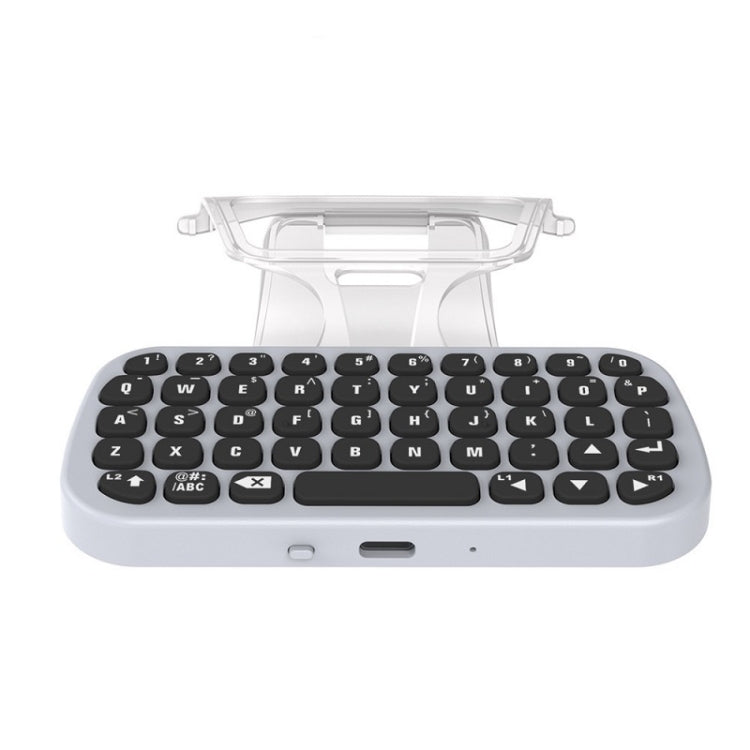 DOBE TP5-0556 Bluetooth Keyboard Wireless Gamepad With Headphone Jack For PS5(White)