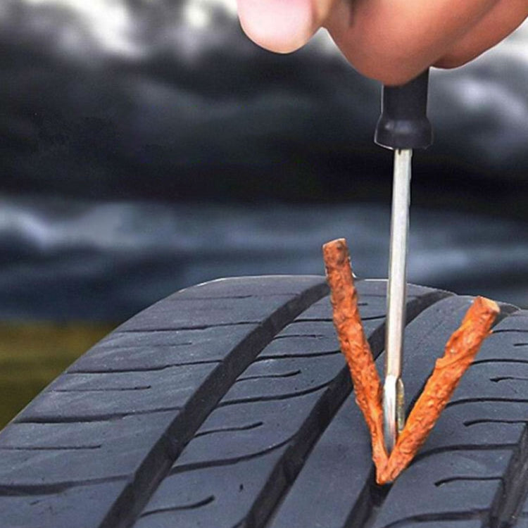 2sets Short Car Tire Repair Strip Set Vacuum Tire Tool Car Motorcycle Special Tire Tendon Strip(Tonic Strip)