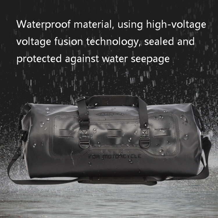 AFISHTOUR FM2031 40L Waterproof Travel Luggage Bag Large Capacity Motorcycle Rear Seat Bag(Black)
