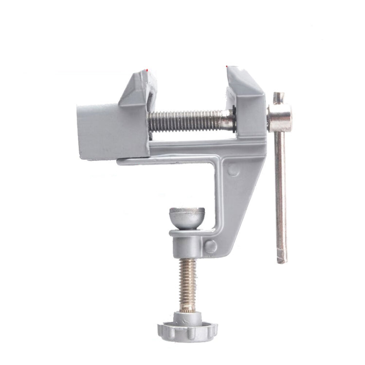 5893 Portable Mini Aluminum Alloy Table Pliers Bench Vise Manual DIY Tool, Random Style