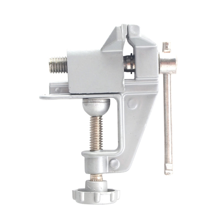 5893 Portable Mini Aluminum Alloy Table Pliers Bench Vise Manual DIY Tool, Random Style