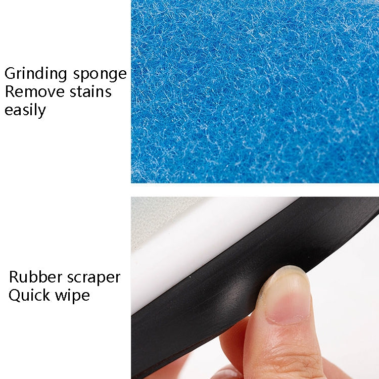 2 In 1 Window Glass Cleaning Brush Dust Collecting Window Brush Cleaning Wiper(White)