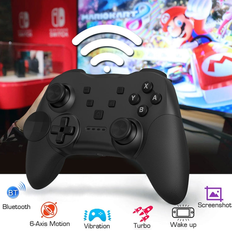 MB-S819 Wireless Bluetooth Game Console Handle With Wake-Up Vibrating Gyroscope For Nintendo Switch(Black)