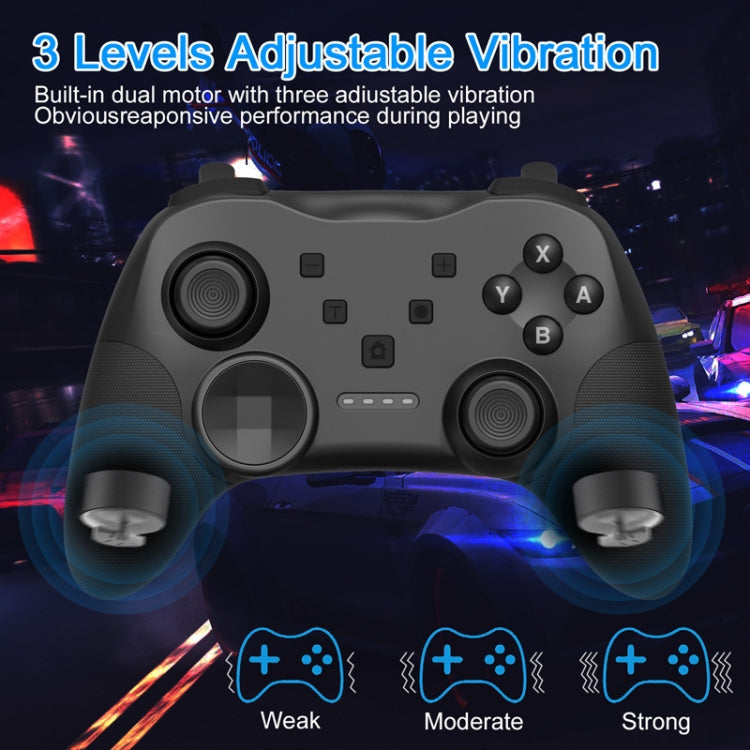 MB-S819 Wireless Bluetooth Game Console Handle With Wake-Up Vibrating Gyroscope For Nintendo Switch(Black)