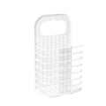Household Bathroom Wall-Mounted Perforation-Free Folding Dirty Clothes Basket Toy Storage Basket(White)