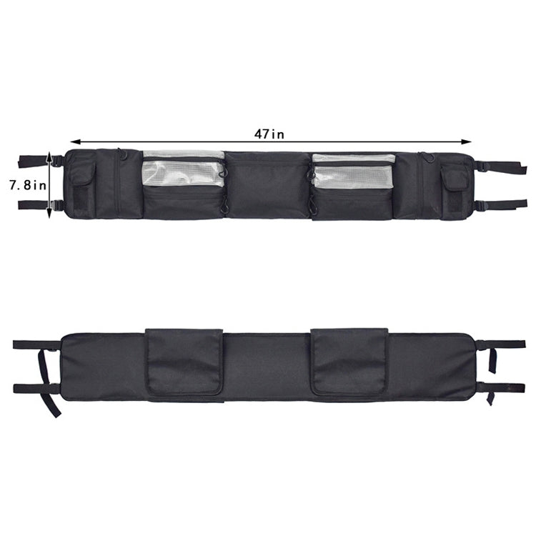 Large-Capacity Car Outdoor Bag Practical And Wear-Resistant Riding Front Bag(Black)