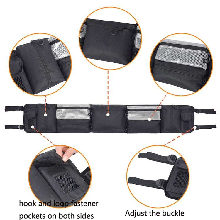 Large-Capacity Car Outdoor Bag Practical And Wear-Resistant Riding Front Bag(Black)