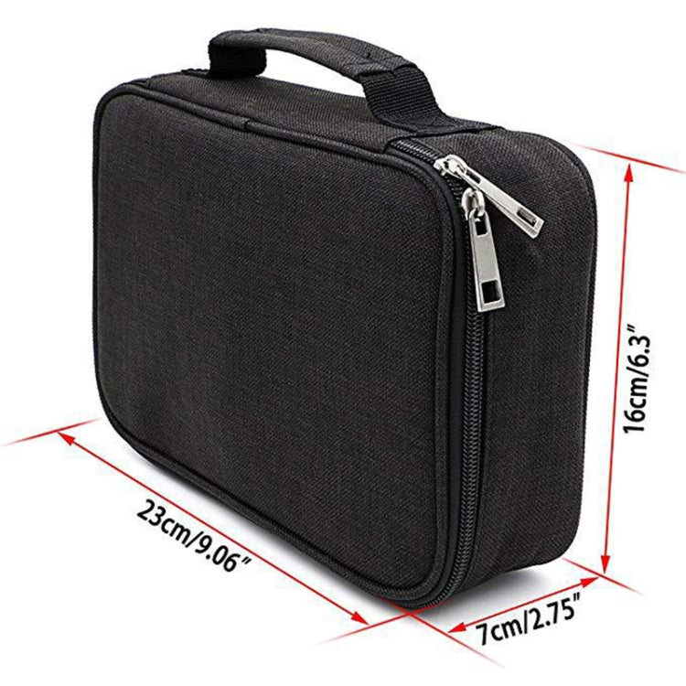 Waterproof Pencil Case 72 Color Large Capacity Sketch Pencil Bag Stationery Set(Black)