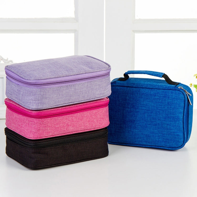 Waterproof Pencil Case 72 Color Large Capacity Sketch Pencil Bag Stationery Set(Black)