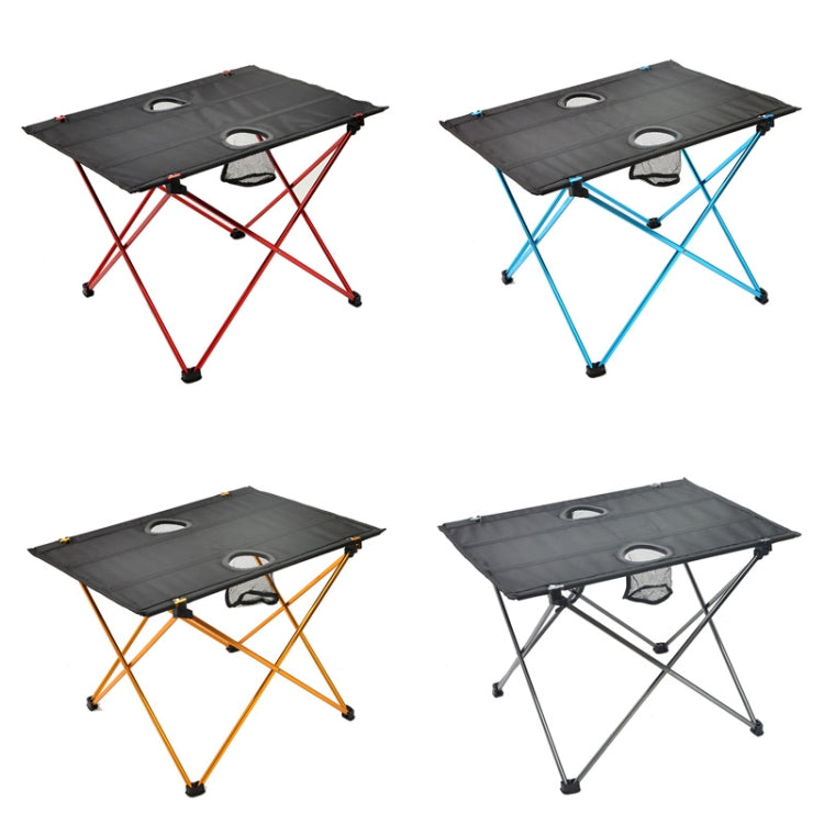 8249 Outdoor Ultra Light Aluminum Folding Table Small Portable Picnic Table(Orange)