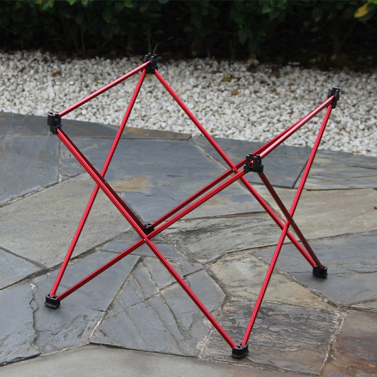 8249 Outdoor Ultra Light Aluminum Folding Table Small Portable Picnic Table(Orange)