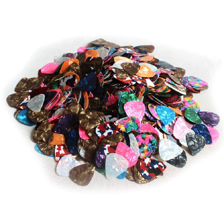 100 PCS Guitar Universal ABS Celluloid Pick Shrapnel Color Random Delivery(Celluloid 0.71mm)
