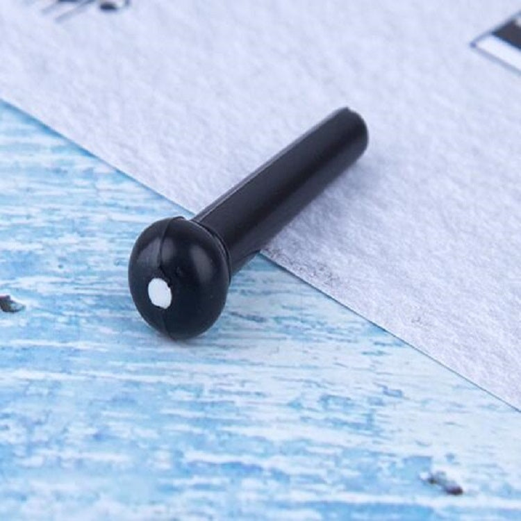 100 PCS Plastic Conical Cone String Nail for Guitar(Black)