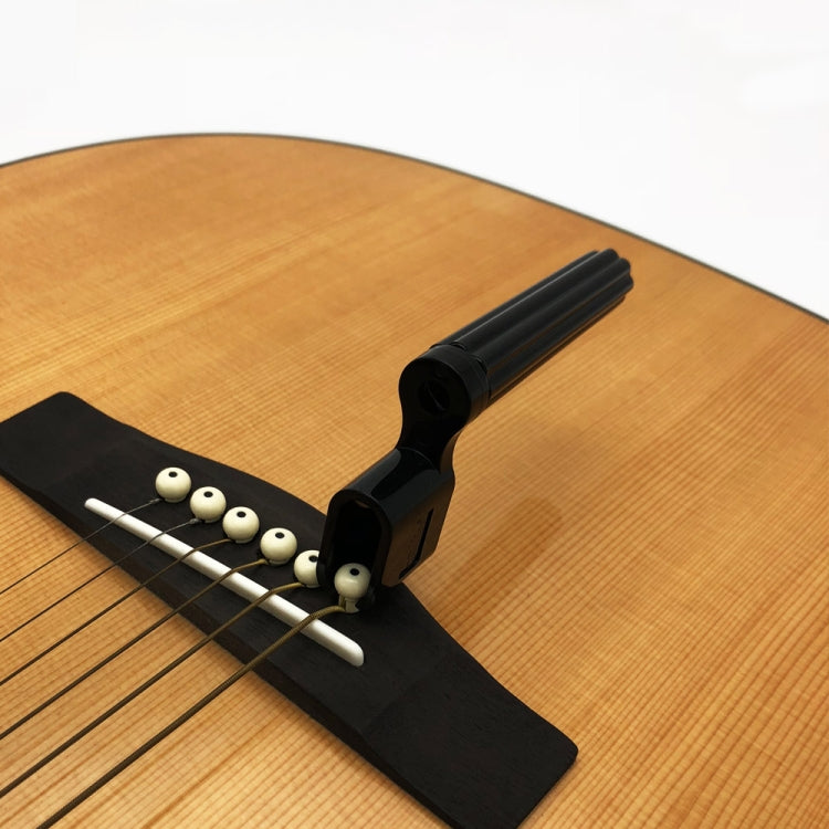 10 PCS ABS Upper Chord Equipment String Pulling Cone for Guitar(Black)