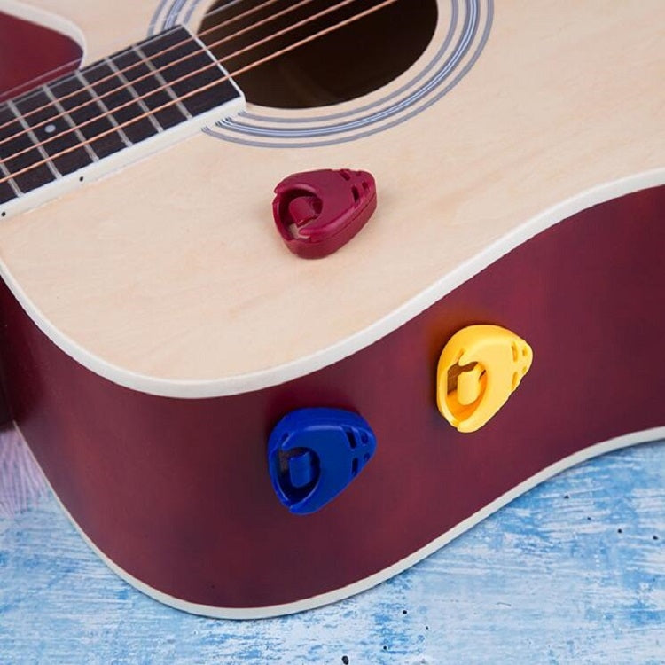 100 PCS ABS Storage Box for Guitar Pick, Random Color Delivery, Specification:Heart-shaped Pick Box