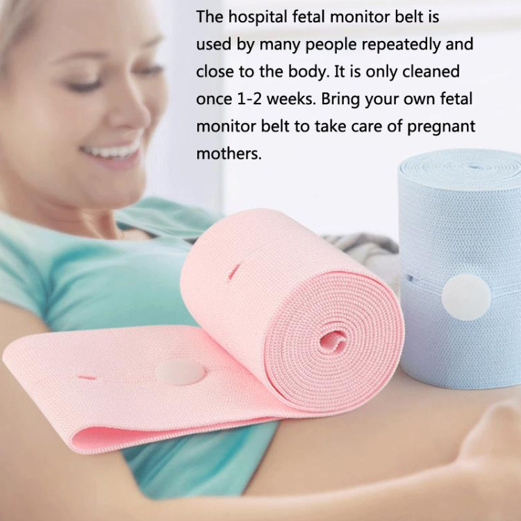 TH20150808 Fetal Monitoring Belt Widened Pregnant Women Check-up Adjustable Buttonhole Elastic Strap Monitoring Belt, Size: 5x120cm(Sky Blue)