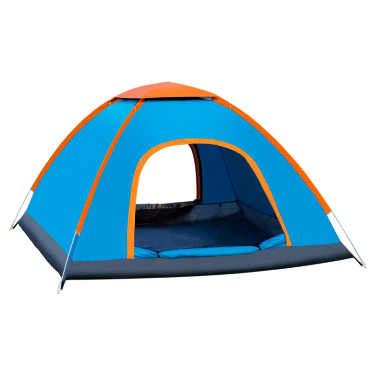 Outdoor Camping Beach Rainproof Sun-proof Automatic Quick Install Tent For Single People Single Door No Ceiling(Blue)