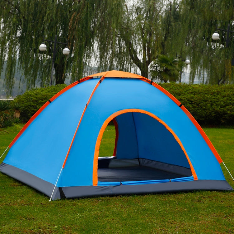 Outdoor Camping Beach Rainproof Sun-proof Automatic Quick Install Tent For Single People Single Door No Ceiling(Blue)