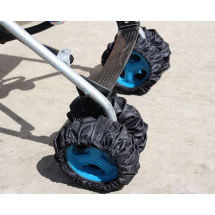 Household Dust-proof And Dirty-proof Wheel Cover Baby Wheel Cover, Size:S(Black)