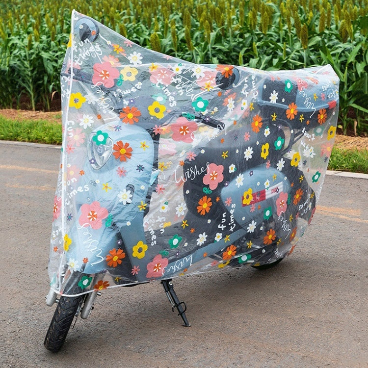 General Rain And Dustproof PEVA Car Cover For Motorcycles And Electric Vehicles, Specification: 220x120cm(Small Dinosaur)