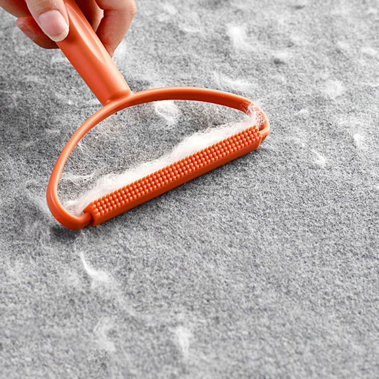 Hair Sticking Ball-Removing Brush Winter Clothing Woolen Coat Manual Depilator And Hair Removal Brush(Orange)