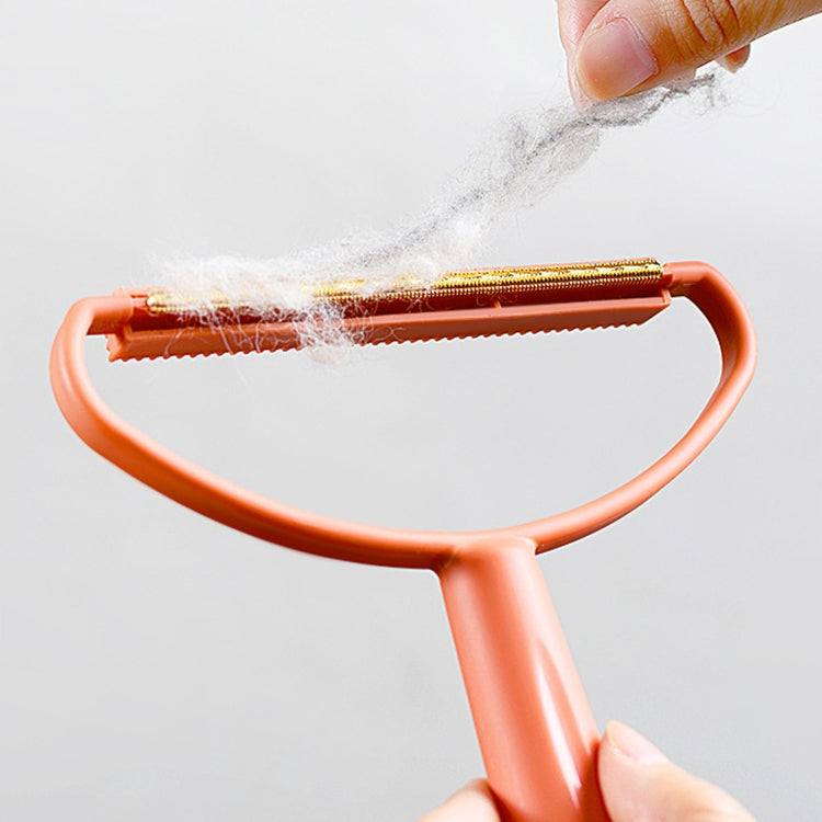Hair Sticking Ball-Removing Brush Winter Clothing Woolen Coat Manual Depilator And Hair Removal Brush(Orange)