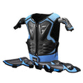 GHOST RACING Motorcycle Protective Gear Children Safety Riding Sport Vest + Knee Pads + Elbow Pads Protective Suit(Blue)