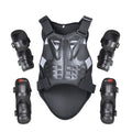 GHOST RACING GR-HJY08 Motorcycle Adult Protective Gear Anti-Fall Riding Clothes Hard Shell Protective Vest Suit, Size: XL(Black)