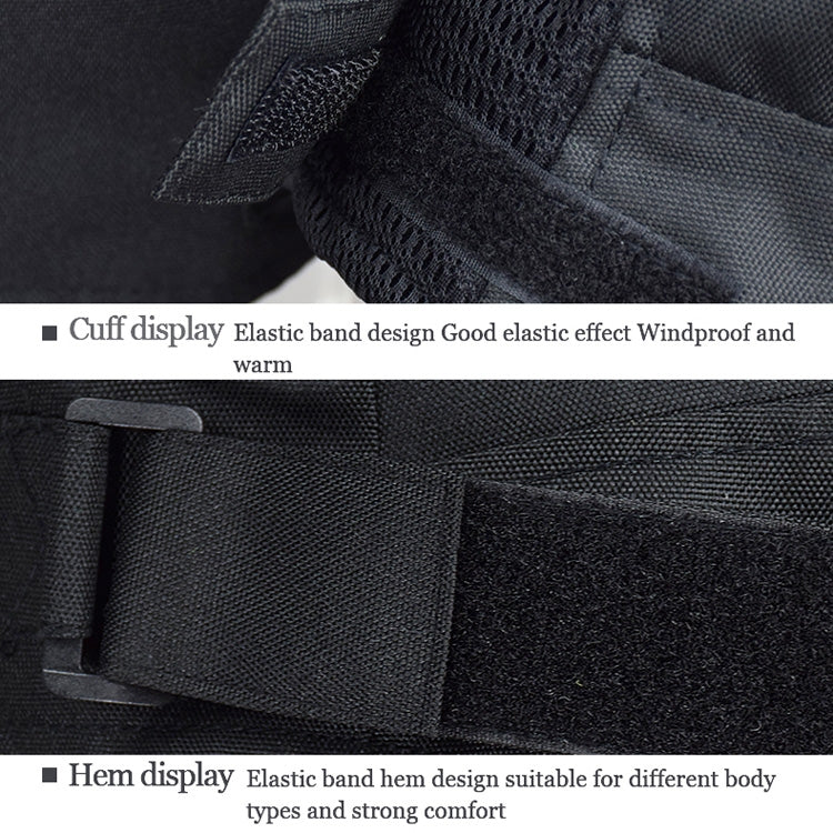 GHOST RACING GR-Y05 Motorcycle Cycling Cloth Men Knight Racing Jacket Keep Warm Anti-Fall Locomotive Off-Road Suit, Size: XXXL(Black)