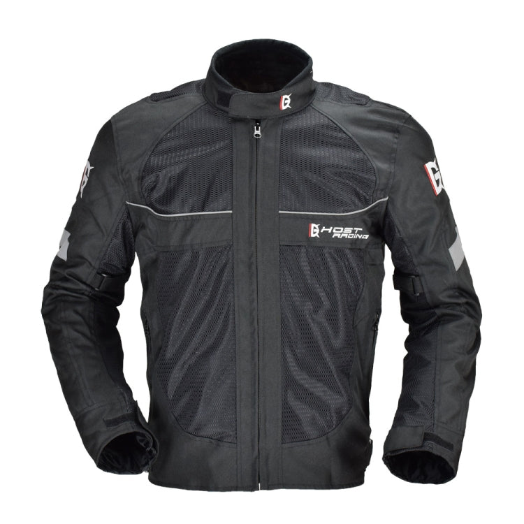 GHOST RACING GR-Y05 Motorcycle Cycling Cloth Men Knight Racing Jacket Keep Warm Anti-Fall Locomotive Off-Road Suit, Size: XL(Black)