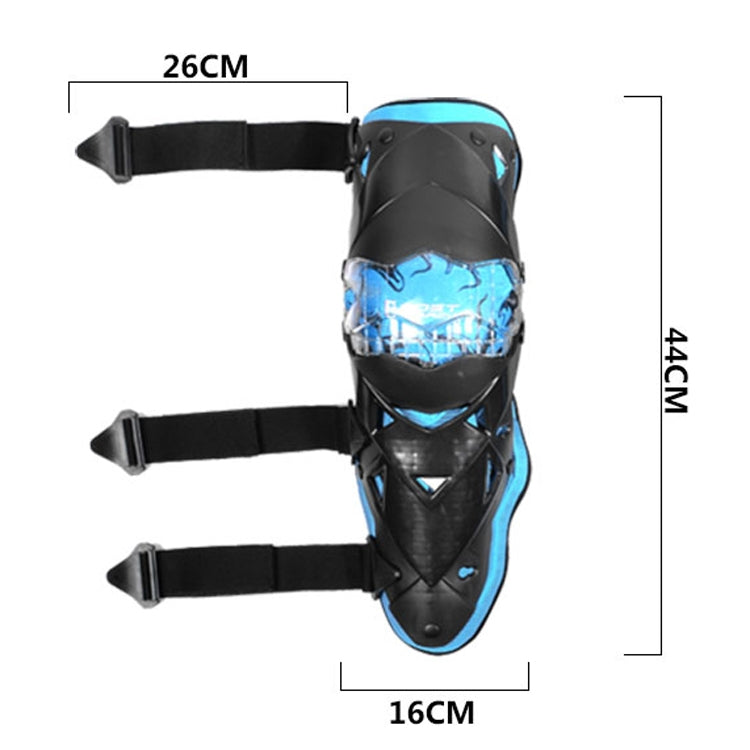 GHOST RACING GR-HX05 Motorcycle Riding Protective Gear Keep Warm Anti-Wind Anti-Fall Locomotive Knee Pad(White)