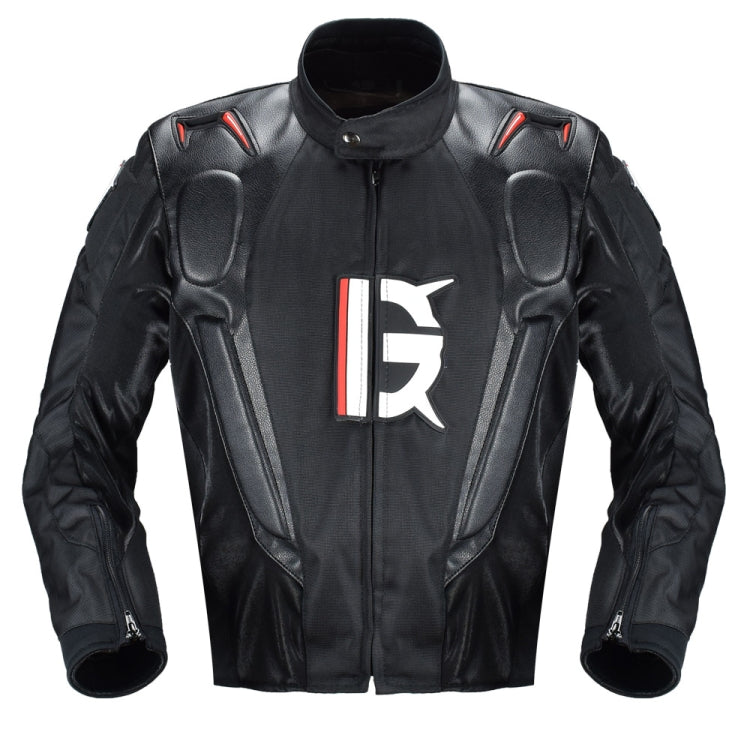 GHOST RACING GR-Y09 Motorcycle Four Seasons Racing Suit Locomotive Riding Anti-Fall Rally Suit, Size: L(Black)