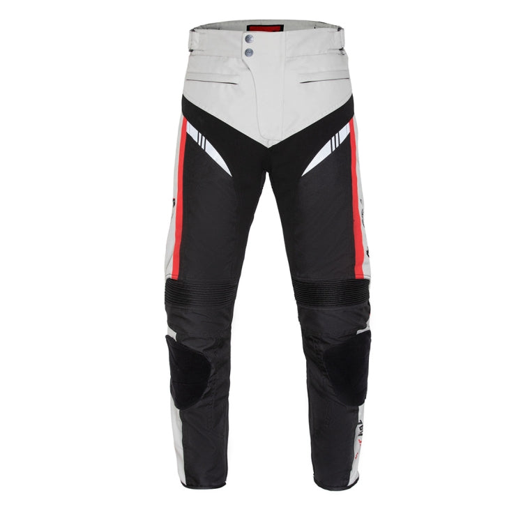 GHOST RACING GR-K06 Motorcycle Riding Trousers Racing Motorcycle Anti-Fall Windproof Keep Warm Pants, Size: XL(Grey)