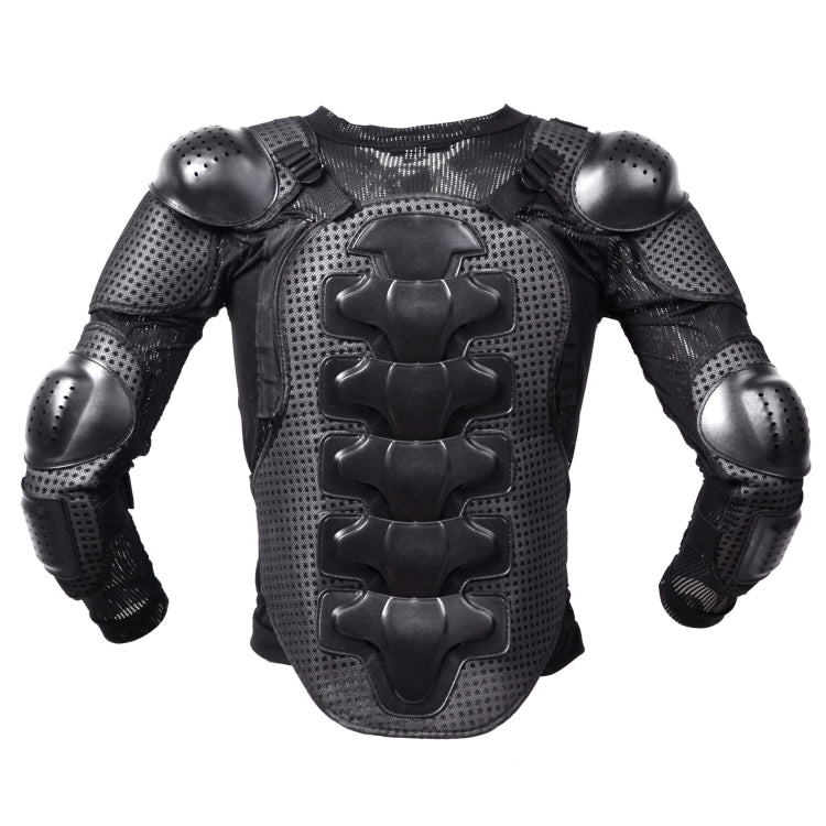GHOST RACING F060 Motorcycle Armor Suit Riding Protective Gear Chest Protector Elbow Pad Fall Protection Suit, Size: M(Black)