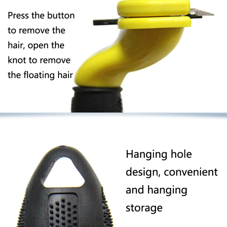 Dog Comb Pet Grooming Tool Hair Removal Knife Hair Removal Comb Pet Supplies, Specification: Medium