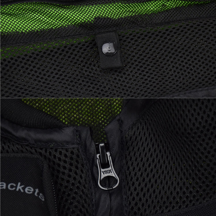 GHOST RACING GR-Y06 Motorcycle Riding Vest Safety Reflective Vest, Size: L(Fluorescent Green)