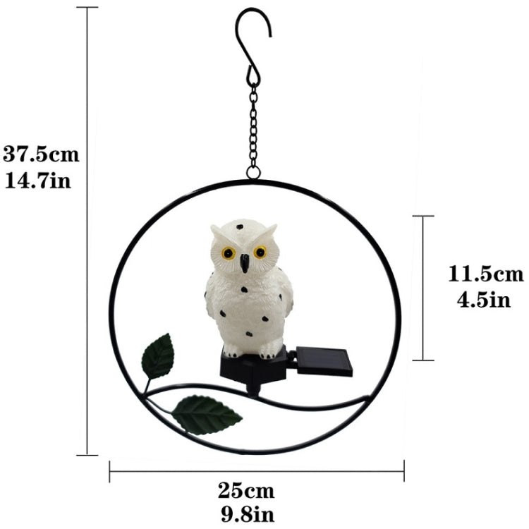 Outdoor Waterproof Garden Solar Simulation Animal Lawn LED Landscape Light(Owl)