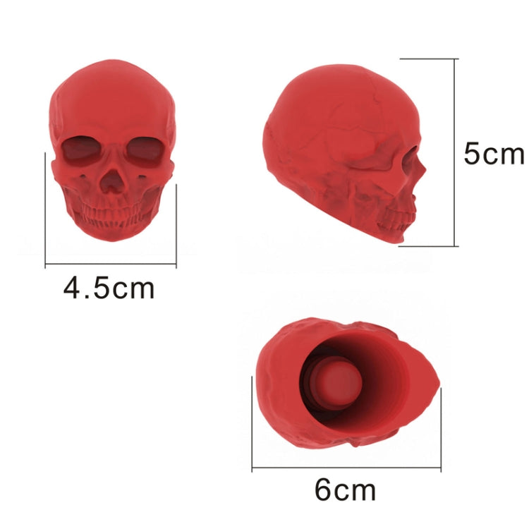 Skull Silicone Leak-Proof Fresh-Keeping Wine Stopper(Ancient Silver)