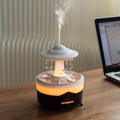 UFO Water Drop Aromatherapy Humidifier Desktop Remote Control Diffuser, Plug: US Plug(Black)