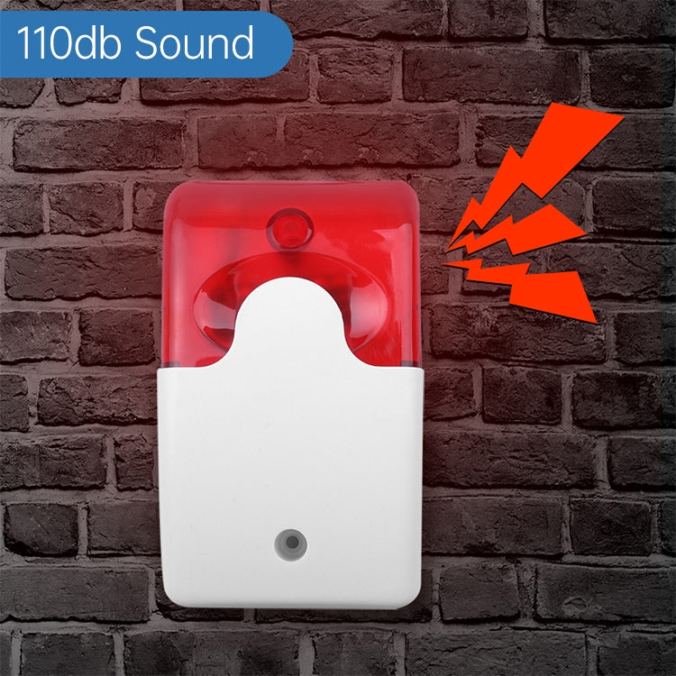 LY-103 Sound And Light Alarm Emergency Call For Help Connection Type Alarm, Specification: 24V (Red)