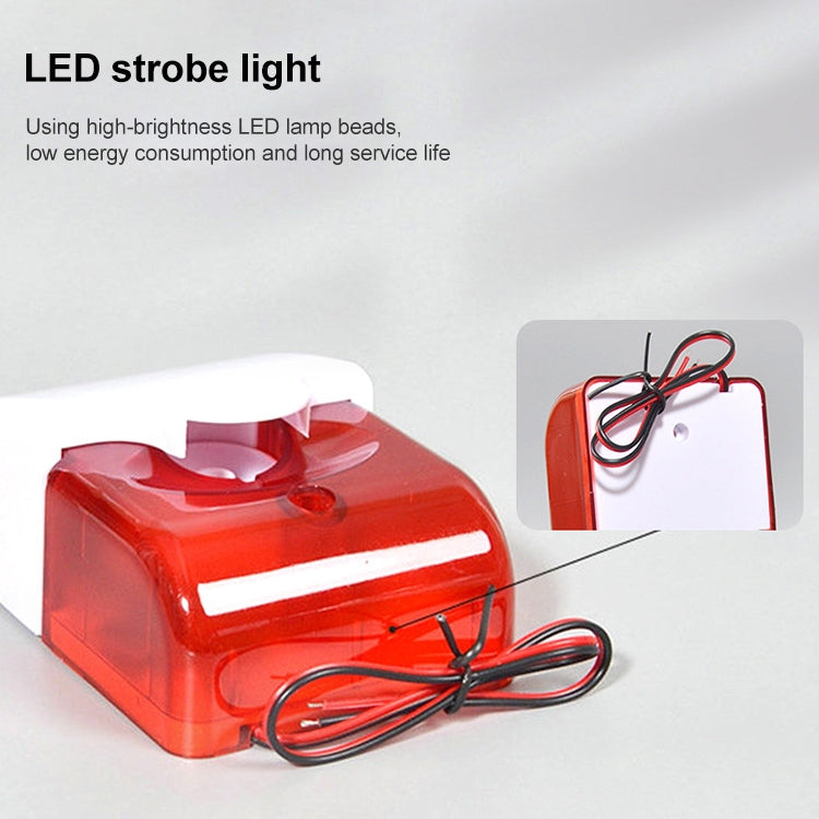 LY-103 Sound And Light Alarm Emergency Call For Help Connection Type Alarm, Specification: 12V (Red)
