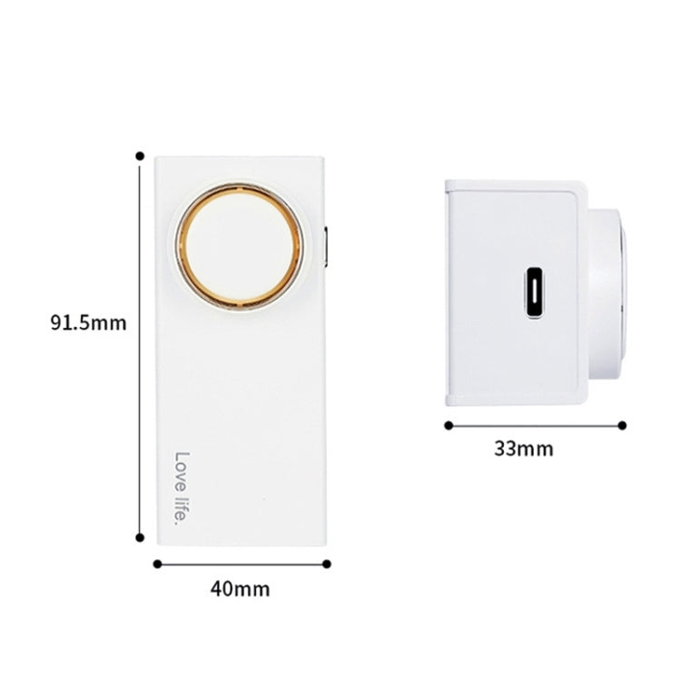 L18 Refrigerator Deodorizer Sterilization Deodorization Odor Preservation Small Household Car Air Purifier(White)