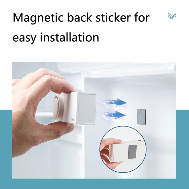 L18 Refrigerator Deodorizer Sterilization Deodorization Odor Preservation Small Household Car Air Purifier(White)